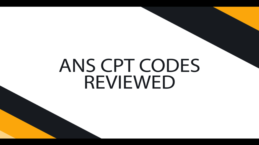 ANS CPT Codes Reviewed – Gateway Clinical